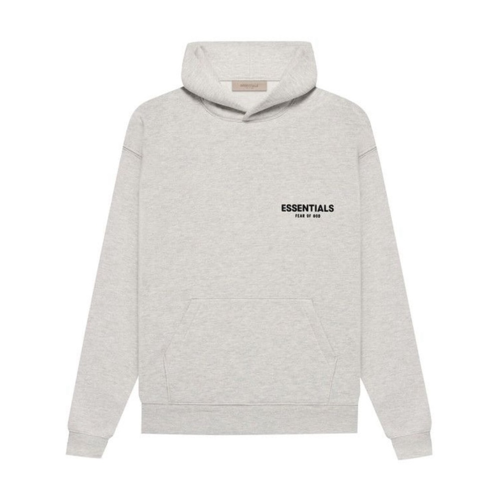Essentials Fear Of God Light Oatmeal Hoodie XXS
